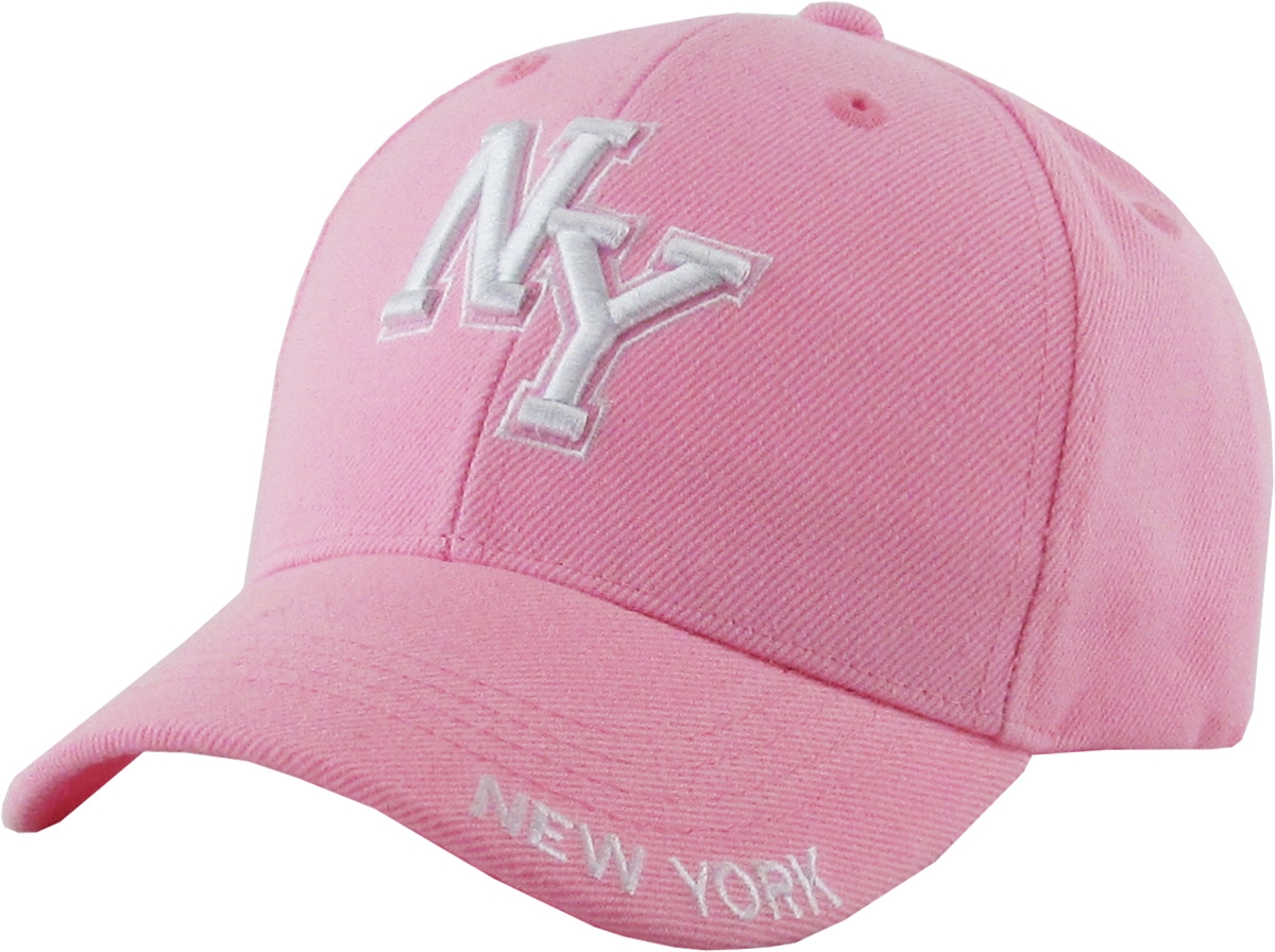 pink ny hat