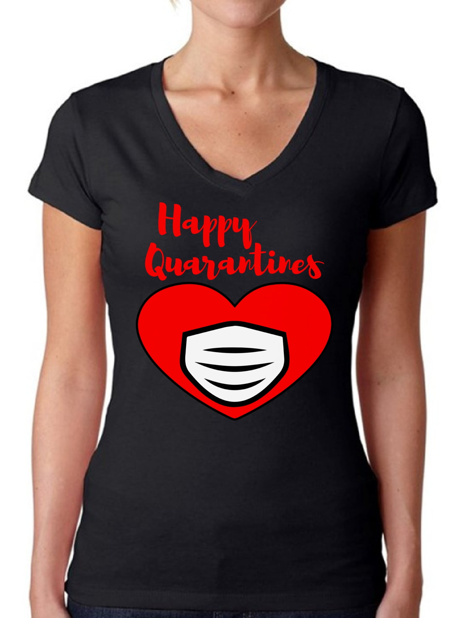 Red Tie Top Women's Valentine's Day Tshirt Top Tri-Blend Vneck Tshirt Valentine Graphic Tee Valentine Shirt