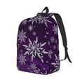 thumbnail image 2 of Yiaed Snowflake Gradient Purple Print Backpack, Premium Laptop Backpack, Travel Backpack for Women, Lightweight Backpacks, Comfortable Back Pack-Medium, 2 of 5