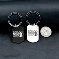 thumbnail image 3 of Stainless Steel Black Lives Matter Fist Tag Keychain Set for Couples, BLM Jewelry for Women and Men Y961-11, 3 of 7