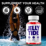Jelly Tide Maximum Strength ACV Gummies Advanced Apple Cider Vinegar Supplement 1000MG Formula JellyTide 60 Gummies