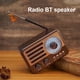 thumbnail image 4 of AM FM SW Transistor Retro Banda Completa Radio Audio Recargable BT Speaker (Oro), 4 of 9