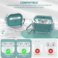thumbnail image 2 of Funda TUDIOW para AirPods Pro de segunda y primera generación con kit de bloqueo y limpieza, 2 of 7