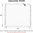 thumbnail image 5 of HITTITE Adjustable Chain Link Gate Kit, Anti-Rust Outdoor Garden Fence, Heavy Duty Pedestrian Walking Gate for Residential, Yard, Entry Way, 26"-72" Wide x 5' High, 5 of 8