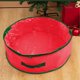thumbnail image 5 of pstuiky Bolsa organizadora redonda para coronas navideñas, con un lado transparente de tela de mimbre y caja de almacenamiento de PVC., 5 of 7