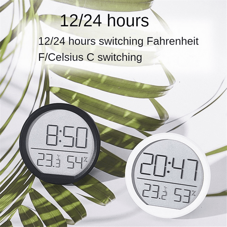 LED Digital Wall Clocks Temperature Humidity Date Display