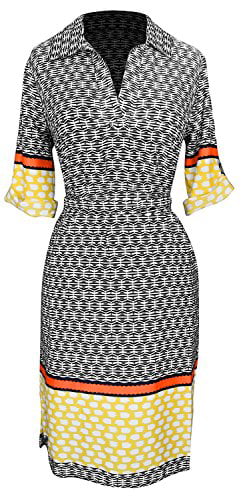 patterned shift dress