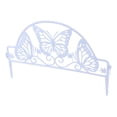 thumbnail image 3 of Border Decorative Frame Edge Board Decoration 4 Pack White Ornamental Non-Digging Spikes Garden Plastic Guide Rail Fence, 3 of 13