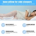 thumbnail image 7 of OhhGo Leg and Knee Foam Support Pillow for Side Sleeping Back Hips Knees Joints Pain Relief, 7 of 7
