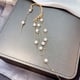 thumbnail image 2 of BRIGHTFUFU 1pc Pendientes de clip de borla de perlas Clip de oreja sin perforaciones de moda para mujeres Dorado, 2 of 7