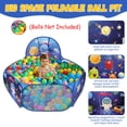 thumbnail image 4 of Cohete 3 en 1 de Play Tent WillingHeart con piscina de bolas y túnel, 4 of 7