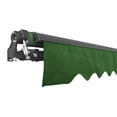 thumbnail image 2 of ALEKO Motorized Black Frame Retractable Home Patio Canopy Awning 12x10 ft, Green Color, 2 of 9