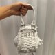 thumbnail image 2 of Nuevo bolso de mano de mezclilla con letras bordadas, bolso de mano con borlas de un solo hombro para mujer, bolso de nicho, 2 of 5