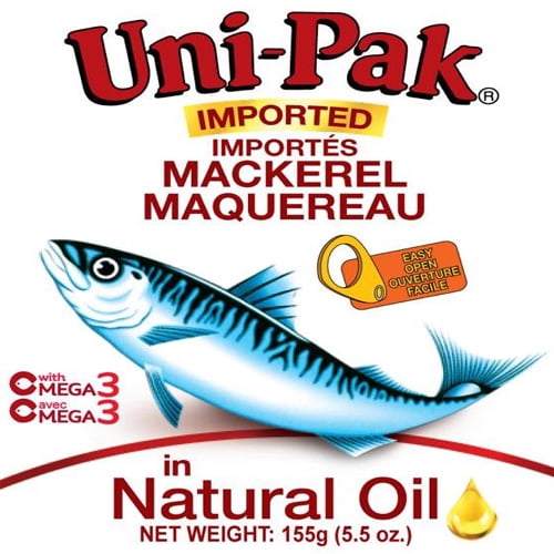 UNIPAK Mackerel in Natural Oil, 155g Walmart.ca