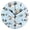Black, variant on Mallard Ducks Leaves Pattern Wall Clock 10in Round Artistic Oil Painting Home Decor Desk Table Clock