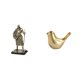 thumbnail image 1 of Elegante escultura de caballero y pájaro dorado. Figura decorativa moderna de estilo europeo para sala de estar, entrada, oficina, escritorio o decora, 1 of 8