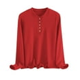 thumbnail image 2 of Wowcloth Women's Velvet Button-Up Stand Collar Long Sleeve Blouse, Loose Fit Slimming Design, Versatile for Casual Daily Wear, 2 of 6