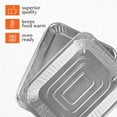 thumbnail image 4 of PLASTICPRO Heavy Duty Aluminum Foil Pans with Lids 9”x13” Aluminum Tin Foil Pans, 25 Pack, 4 of 7
