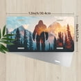 thumbnail image 2 of Silhouetted Bigfoot Front License Plate, Metal License Plate, Funny Standard Plates Personalized Novelty Decorative For Men/Women/Boys/Girls Car 6×12 Inch, 2 of 6