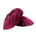 thumbnail image 2 of AMLESO Washable Shoe Cover Breathable Reusable Shoe Covers for Office Outdoor Women Men dark red, 2 of 10