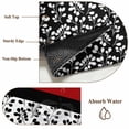 thumbnail image 6 of Round Rugs 4Ft, Black Red Round Area Rug Washable Indoor Throw Carpet, Garden Floral Stripe Aesthetic Flower Boho Soft Non Slip Circle Rug for Kitchen Nursery Room Home Decor Aesthetic, 6 of 8