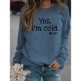 thumbnail image 2 of Crew Neck Sweatshirt for Women Soft Skin Friendly Breathable Printed Long Sleeve Sweatshirt for Daily Shopping, 2 of 5