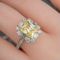 thumbnail image 2 of K-KED Elegant 925 Silver Ring Cubic Zirconia Women Wedding Engagement Rings Size 6-10-9-#6, 2 of 6