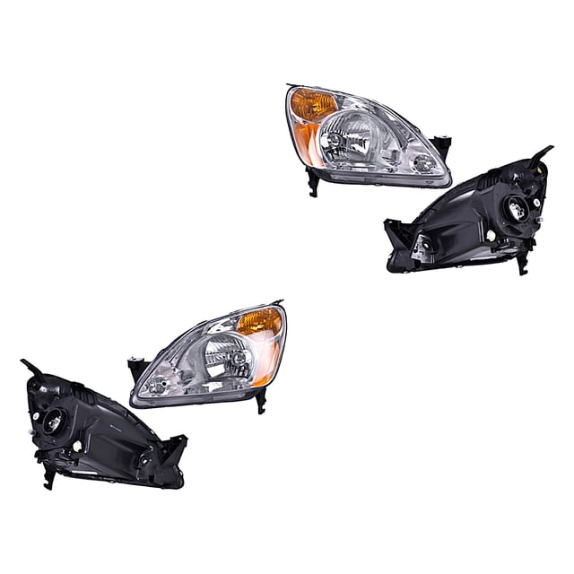 Par de Faros Cr-V 2002 A 2004 Honda DEPO .