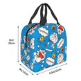 thumbnail image 5 of Cute Cartoon Anime Lunch Bag With Zipper Waterproof And Reusable Cooler Tote Lunch Box For School/Office/Picnic/Work, 5 of 5