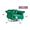 thumbnail image 2 of Glory Furniture Hollywood Velvet Chair in Green, 2 of 6