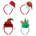 thumbnail image 1 of Frcolor 4 Uds diademas navideñas encantadoras y elegantes aros de pelo accesorios para el cabello niños adultos regalos de fiesta de Navidad, 1 of 8