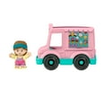 thumbnail image 5 of Fisher-Price Little People Ice Cream Truck, Push-Along Toy Vehicle & Figure for Toddlers & Kids, 5 of 6