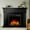 Black, variant on KISSAIR Electric Fireplace Mantel Package Wooden Surround Firebox Electric Fireplace Heater with Logs, Adjustable Led Flame, Remote Control, 750W-1500W, White