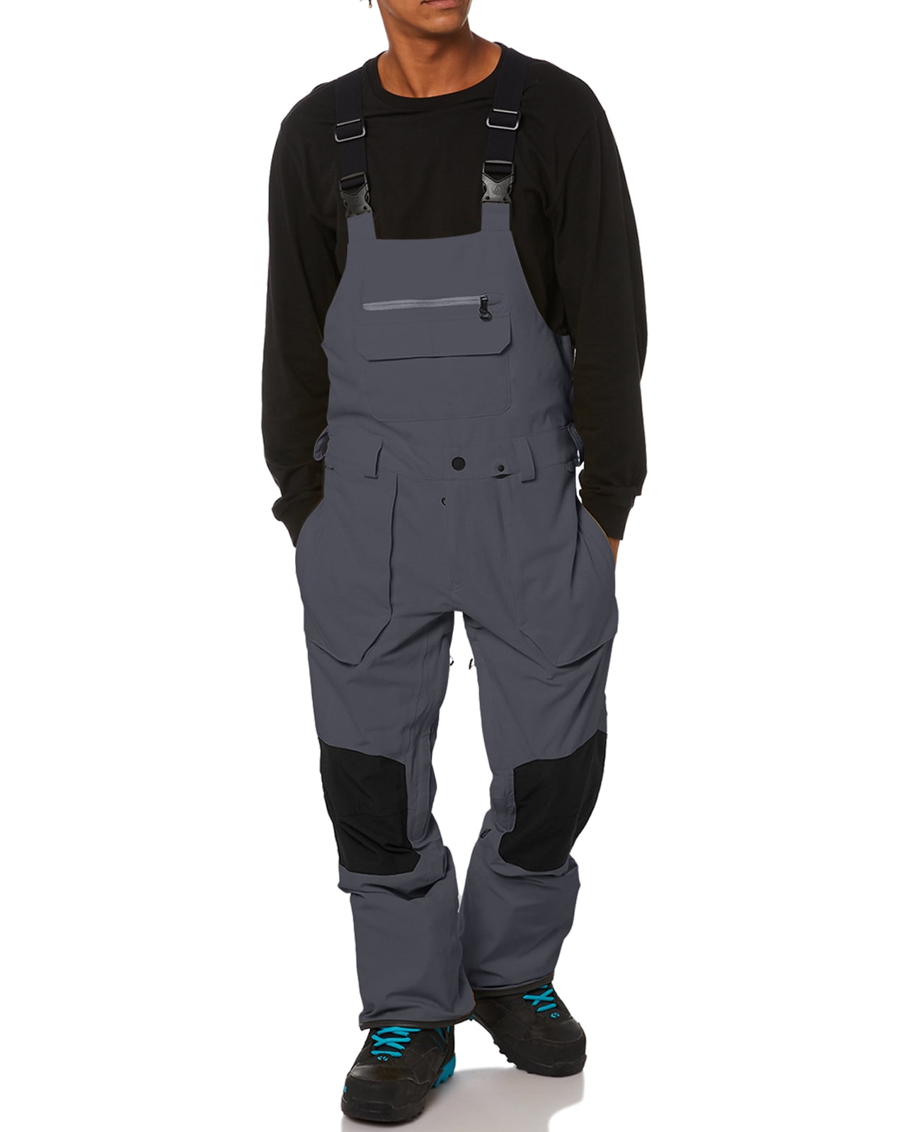 Sherrylily Winter Men Snow Bibs Ski Pants Adjustable Snowboard Bib