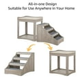thumbnail image 6 of Unipaws Large Pet Bunk Bed with Removable Step for Dogs and Cats, Multi-Level Bed Window Perch Seat Platform with Cushion, Indoor Use, 6 of 7