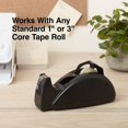 thumbnail image 3 of Staples Heavy-Duty Desktop Tape Dispenser Black 1" and 3" Core 1671310, 3 of 6
