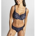 thumbnail image 4 of Panache Allure Stretch Lace Full Cup Underwire Bra (10765),32HH,Navy, 4 of 5