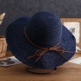 thumbnail image 5 of ManxiVoo Versatile Wide Brim Bow Decor Sun Cap for Women Summer Outdoor Travel and Daily Wear, 5 of 5