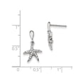 thumbnail image 2 of FB Jewels Sterling Silver & CZ Brilliant Embers Starfish Earrings, 2 of 2