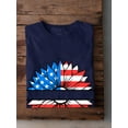 thumbnail image 3 of Patriotic Sunflower Usa T-Shirt Men -Image by Shutterstock, Male XX-Large, 3 of 4