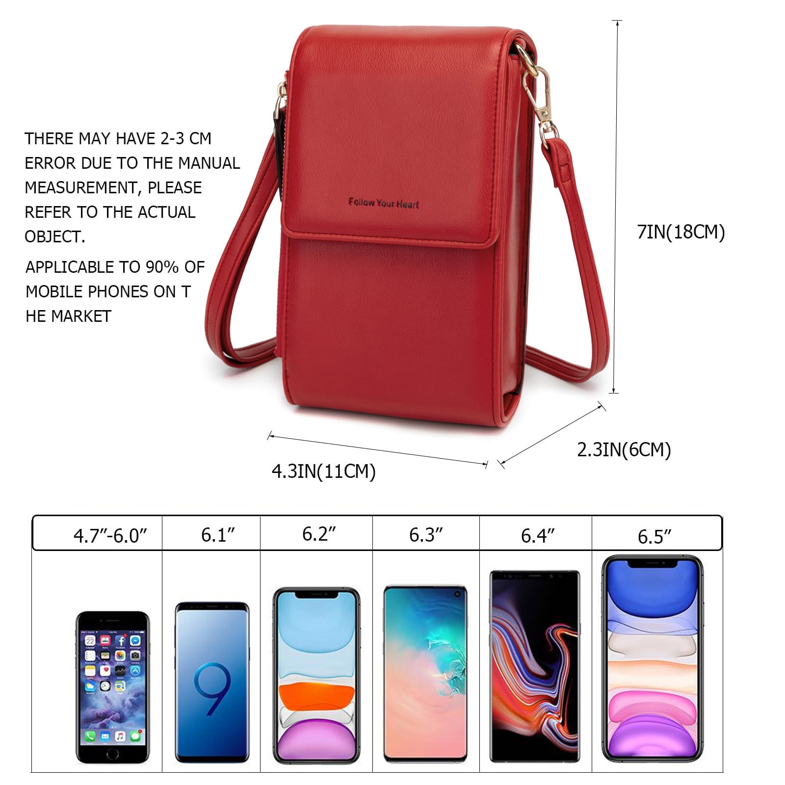 Sweetovo Small Crossbody Cell Phone Bag