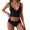 504_Black, variant on Lroveb Tankini Swimsuits for Women Woman High Waist Female Bikini Set Two Pieces Beach Bathing Suit Swimwear Push Up Swimwear