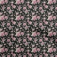 thumbnail image 1 of oneOone Polyester Spandex Black Fabric Florals Dress Material Fabric Print Fabric By The Yard 56 Inch Wide, 1 of 4