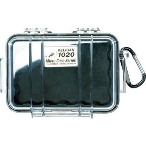 Pelican 1020 Micro Case (Black/Clear)