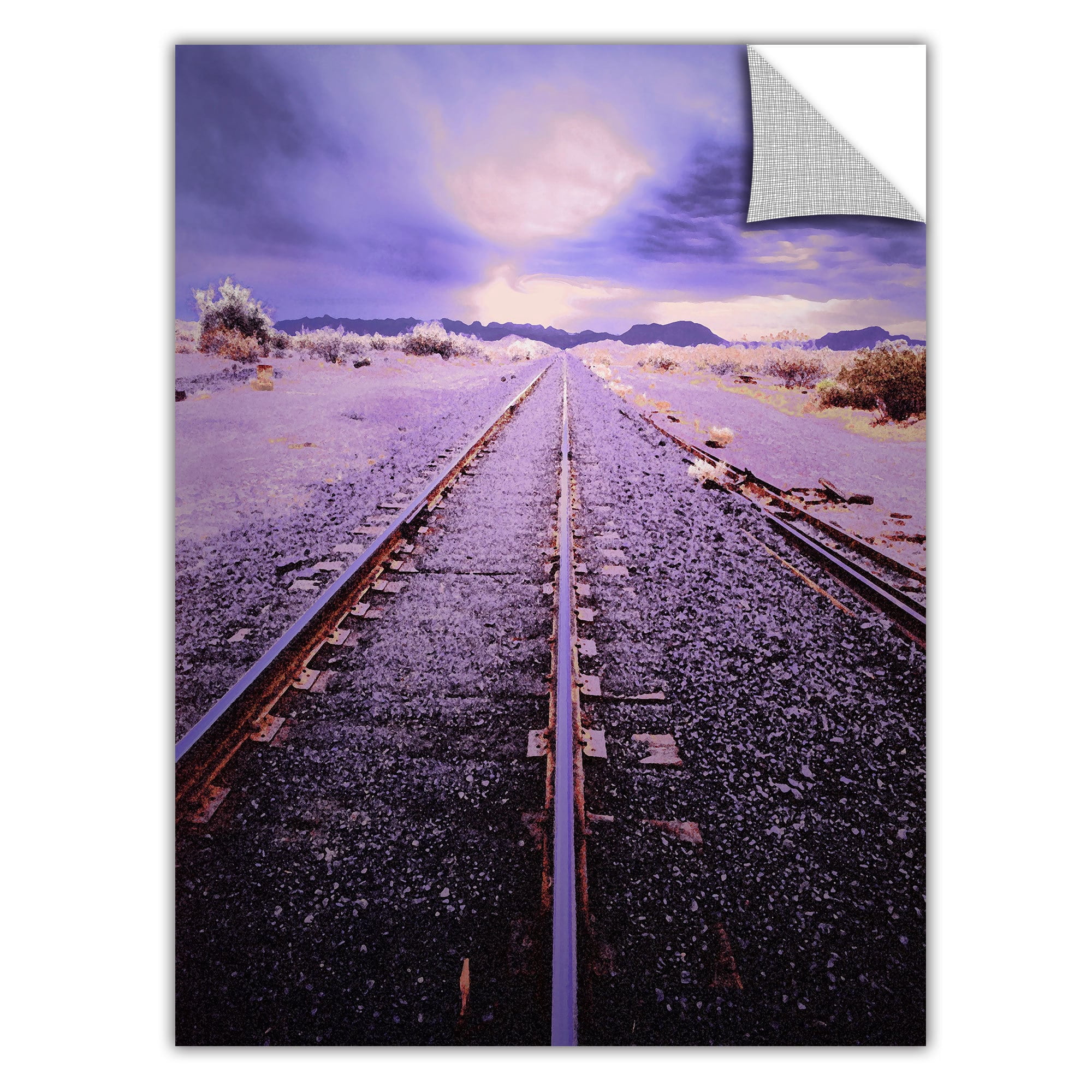 Dean Uhlinger Vanishing Point Arizona, Art Appeelz Removable Wall Art Graphic