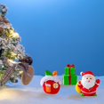 thumbnail image 3 of YAOMOBB Long-lasting Christmas Ornament Add Holiday Cheer with 2Pcs Christmas Bear Ornament Mini Cartoon Santa Claus Snowman Tree Gift Box Solid Resin Desktop Decorations, 3 of 7