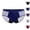 32# Blue, variant on Women Menstrual Period Briefs Mesh Panel High Absorbency Leak Resistant Flexible Stretch Daily Wear Underwear Light Purple 3XL