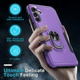 thumbnail image 3 of KOMI Compatible with Samsung Galaxy A16 5G Case with Screen Protector+Camera Lens Protector,Heavy Duty Full Body Phone Cover Built in Ring Holder Kickstand, 2025 Lavender, 3 of 5