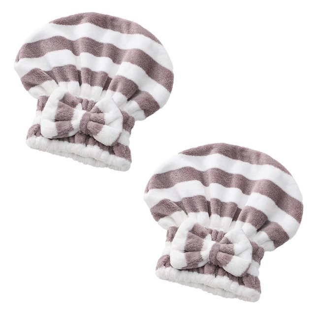 Turbante de secado rápido para cabello mojado, con lazo