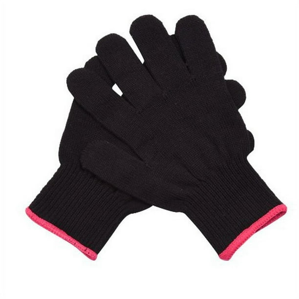 Guantes de Protección Térmica, Diseño Aislante Antideslizante, Puños Elásticos Cómodos, Evitan Quemaduras, Ideales para Rizadores o Planchas de Pelo, Duraderos y Protectores, Paquete de 2.